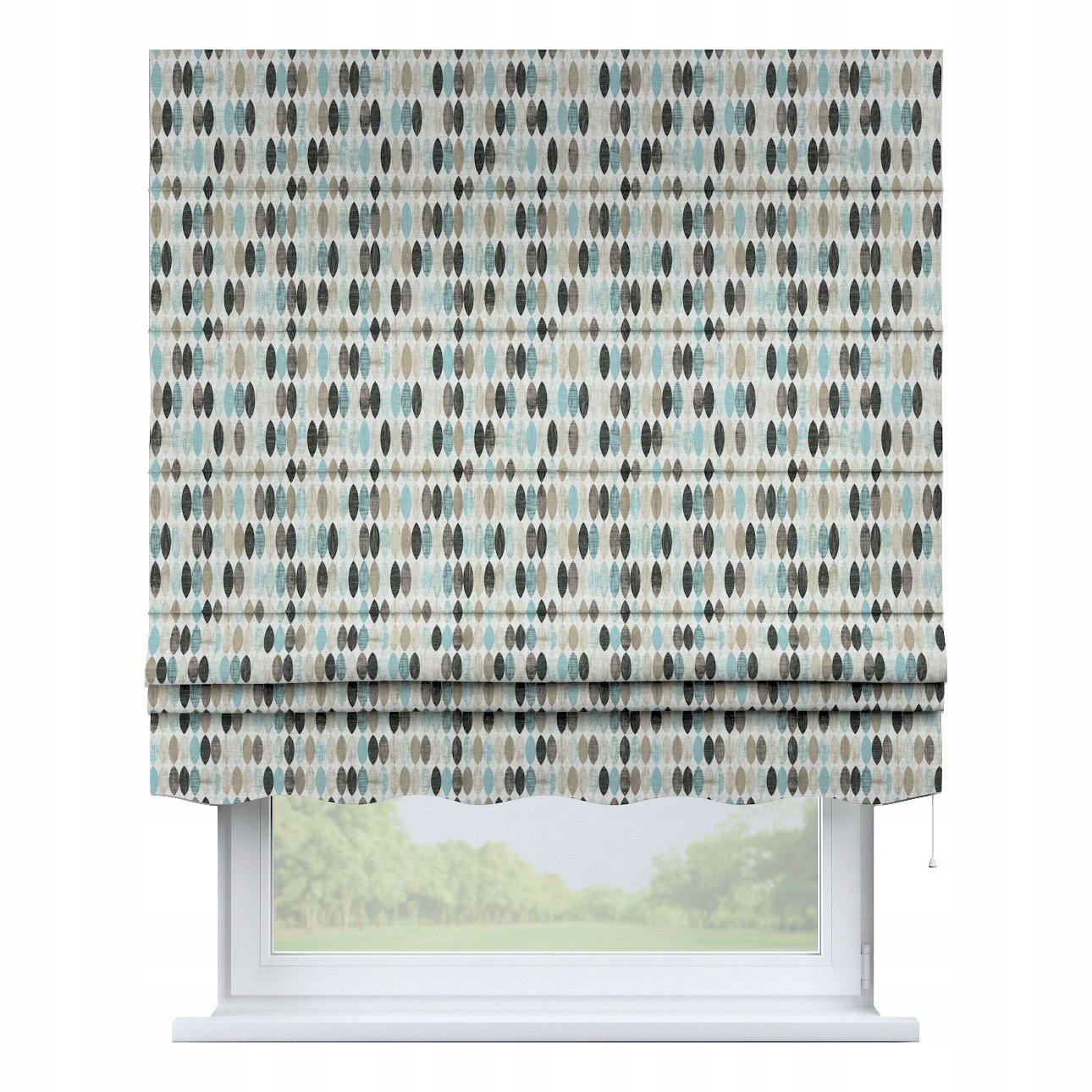 Hotová římská roleta Florencie 80x170 cm modrá