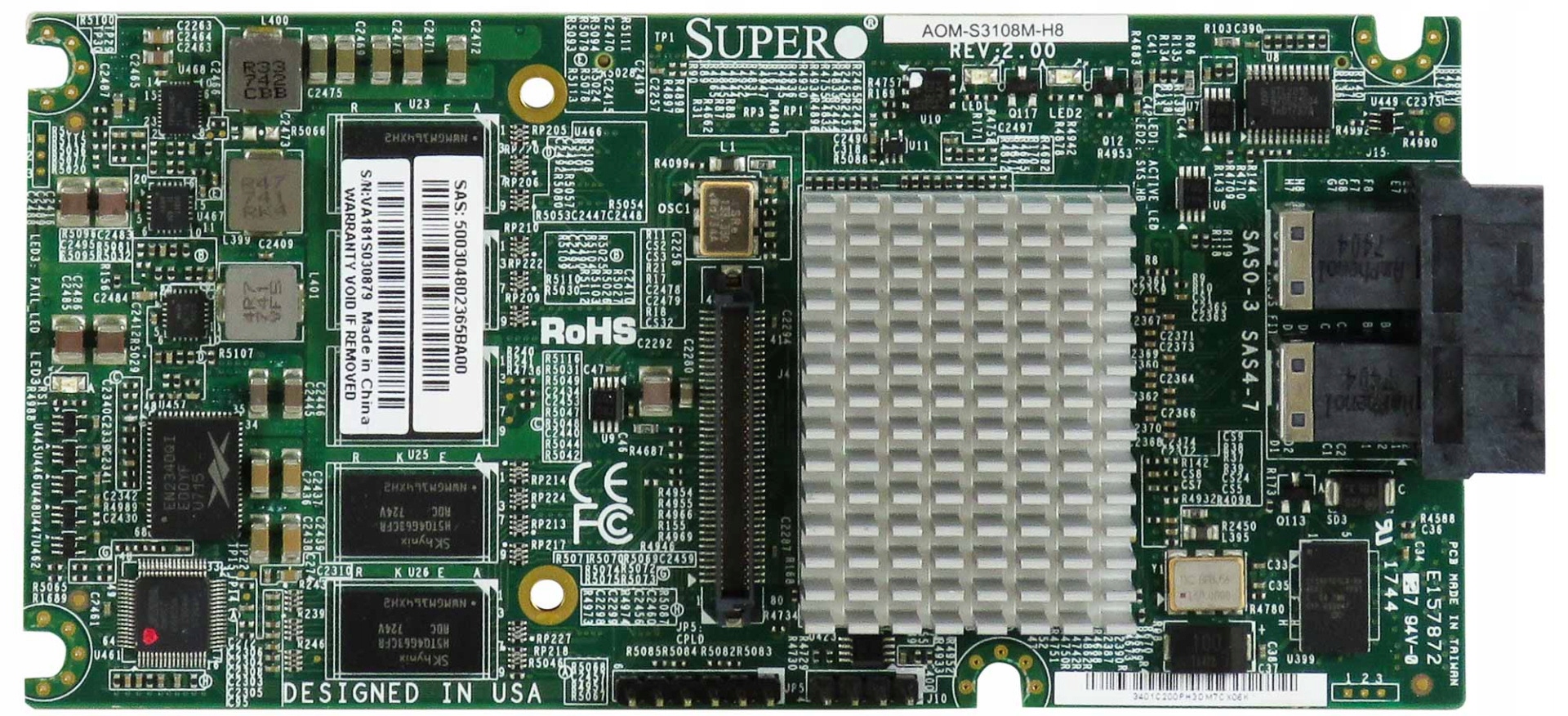 Supermicro AOM-S3108M-H8 Low Profile 12Gb/sRAID