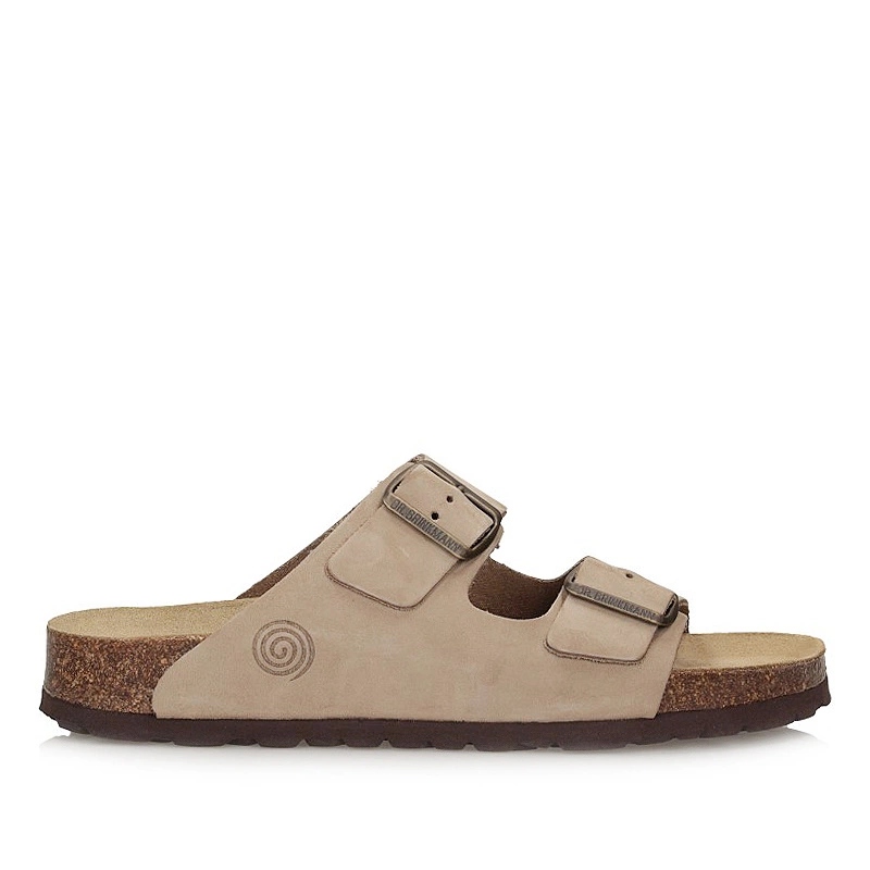 Pánské pantofle/dámské pantofle Dr. Brinkmann 600130-08 béžové kožené