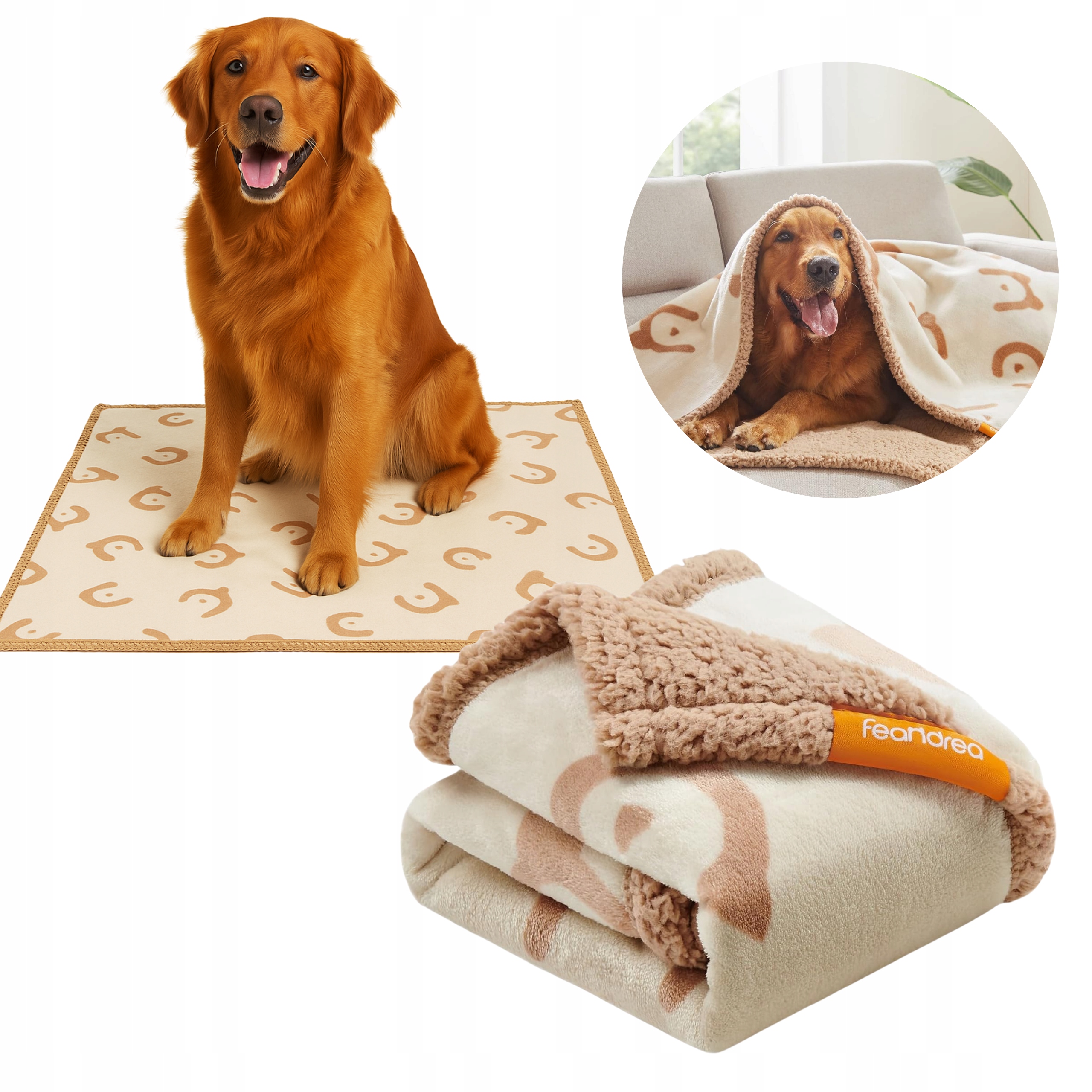 Levně Voděodolná Deka Pro Psa Kočku Zvířat Přehoz Na Deku Oboustranná 152X127