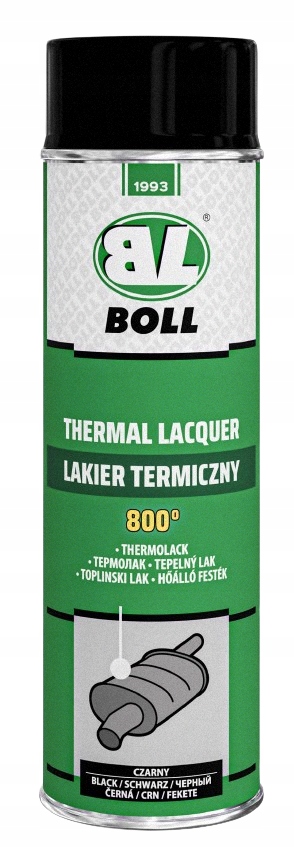 Boll Lakier Termiczny Czarny 0,5L wysokotemperaturowy Spray czarna