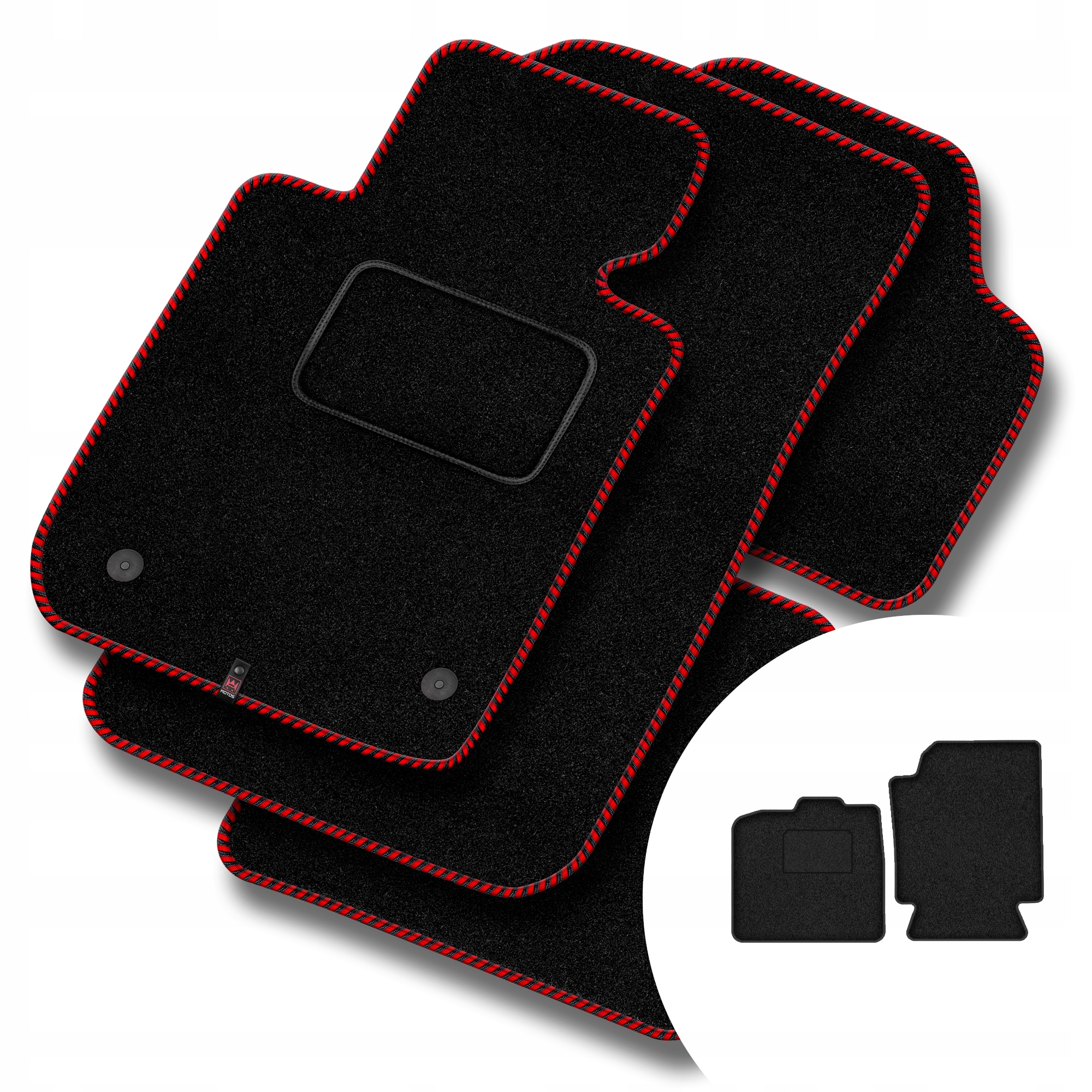 Velurové koberce Streak pro Smart Fortwo II 2007-2014