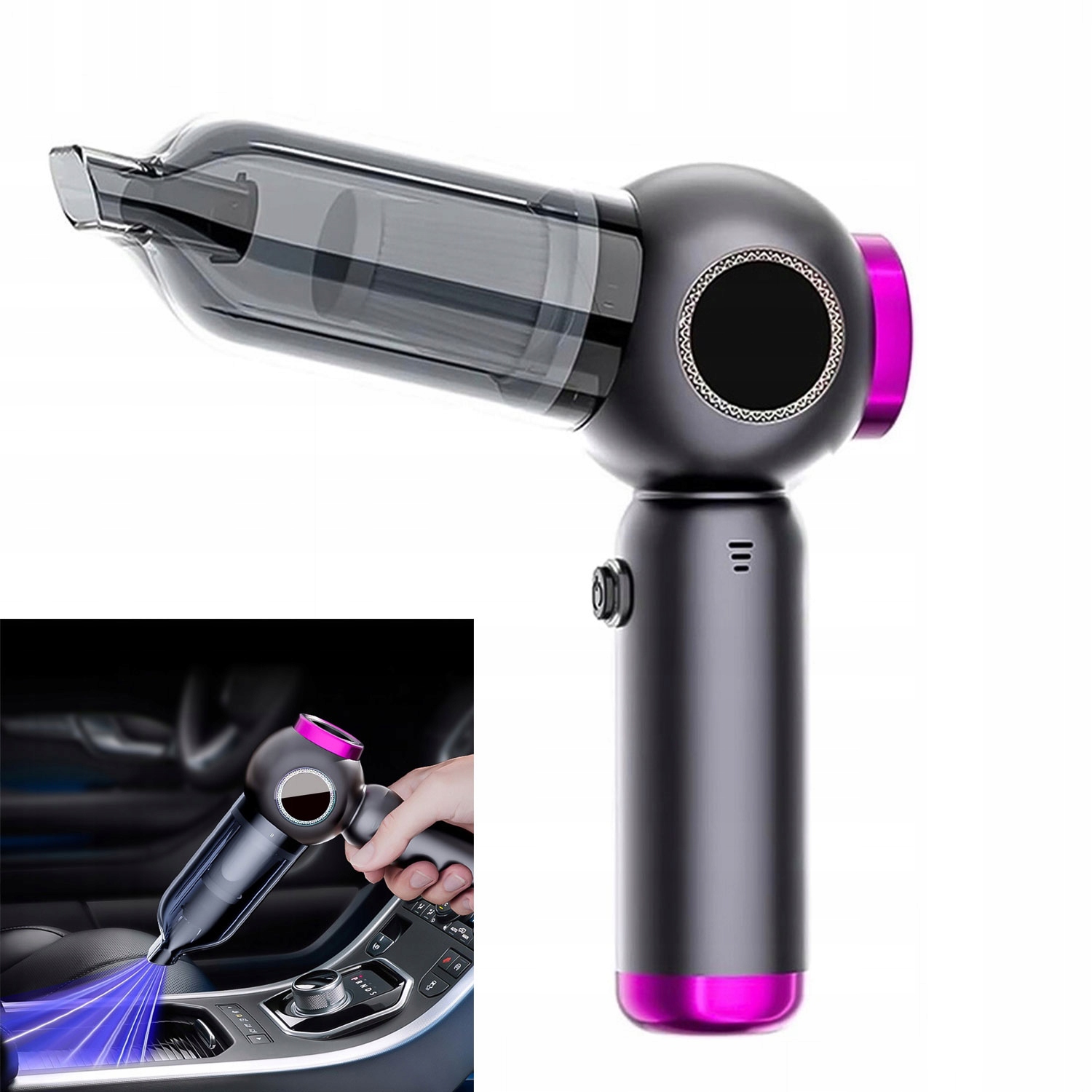 Vysavač Do Auta Výkonný 16000PA Multifunkční Ruční S Filtry