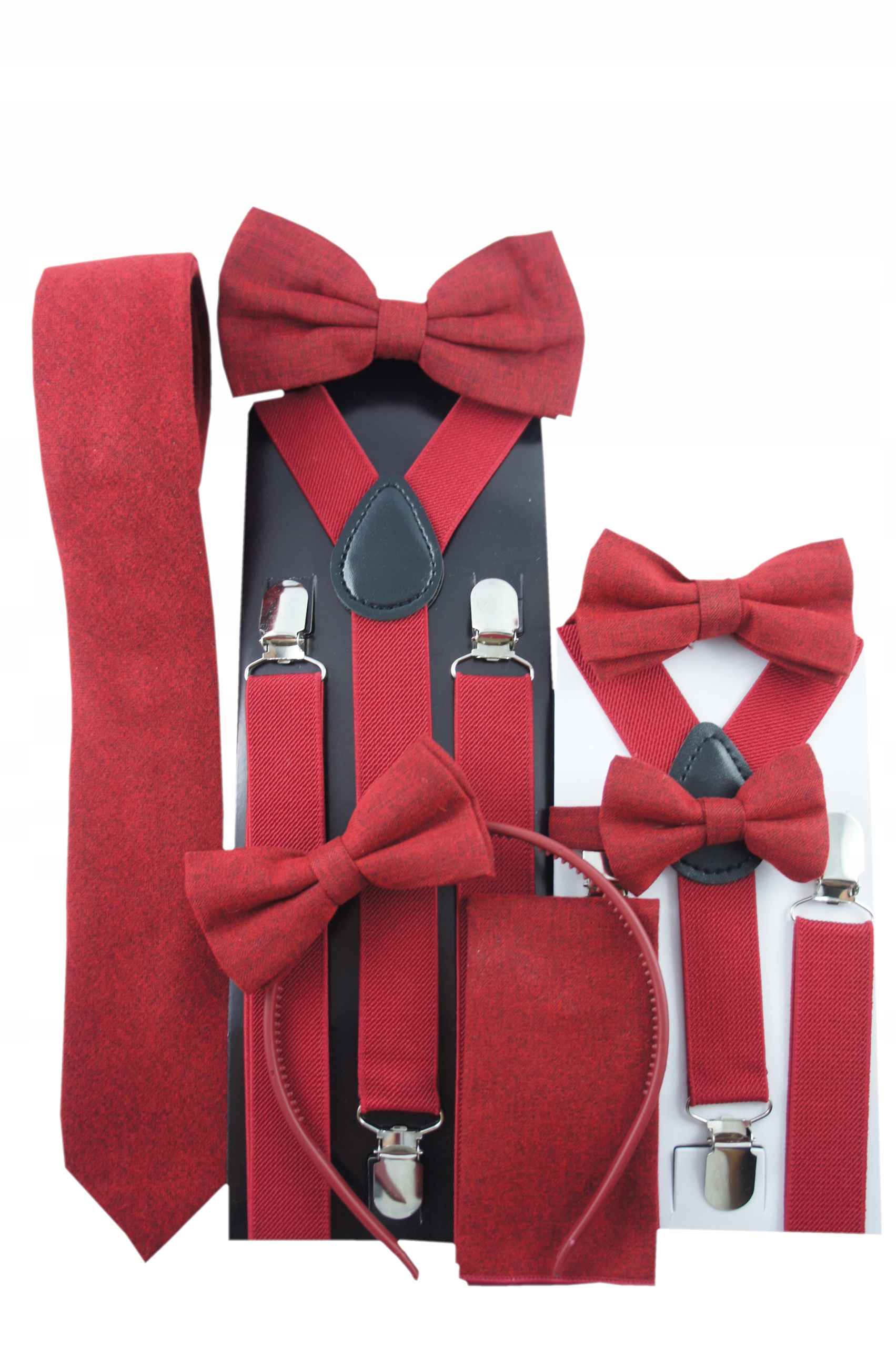 BORDOWA Poszetka MATOWA chusteczka do marynarki Materiał dominujący poliester