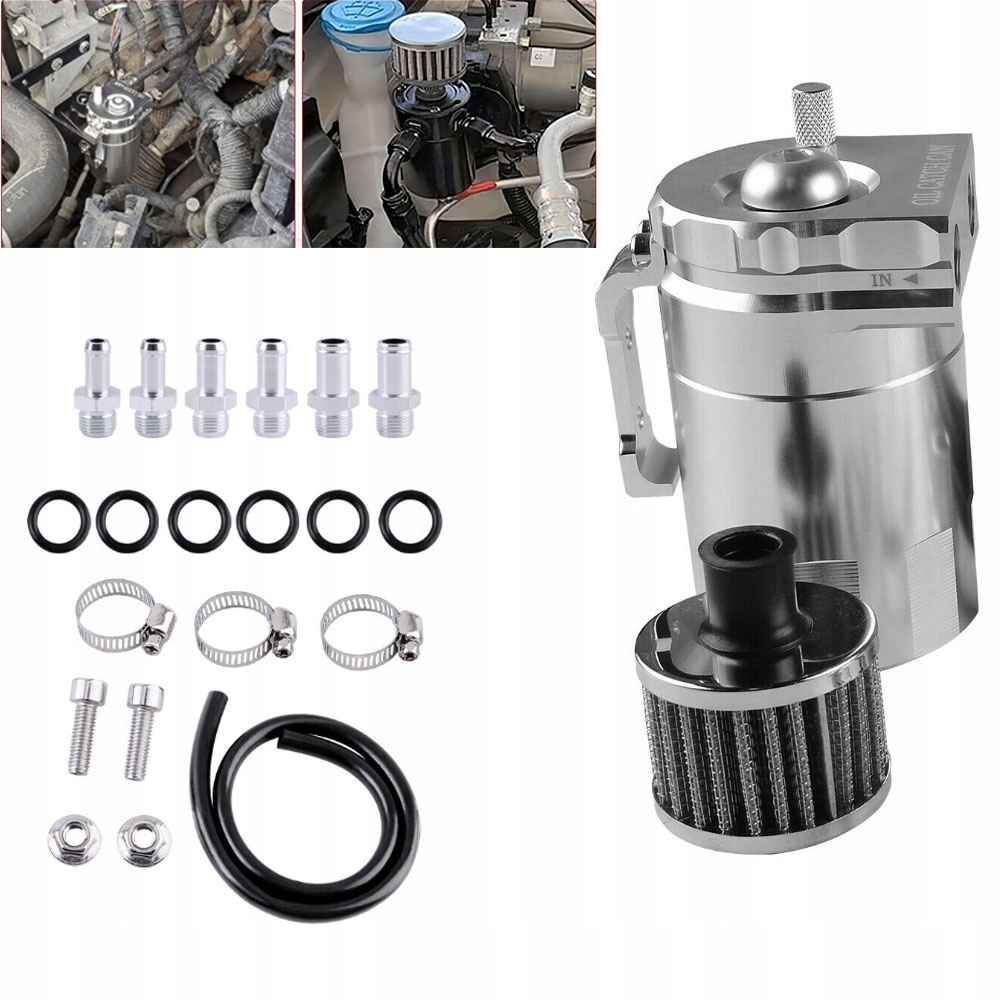 Oil Catch Tank Sada odlučovače oleje s filtrem 11 I 13 I 15 mm 300 ml