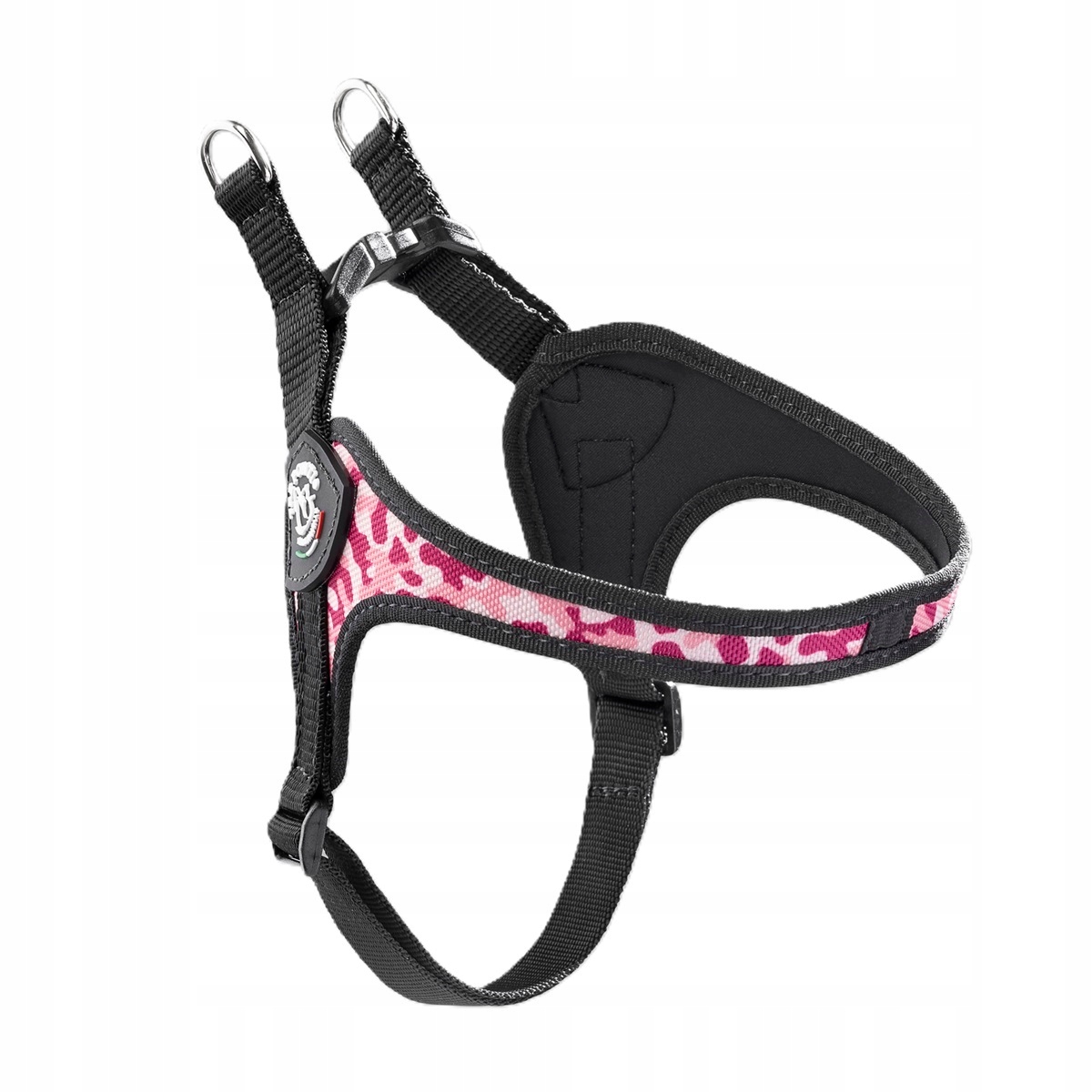 Tre Ponti Postroj reg. pod břichem 2 maskáčový růžový