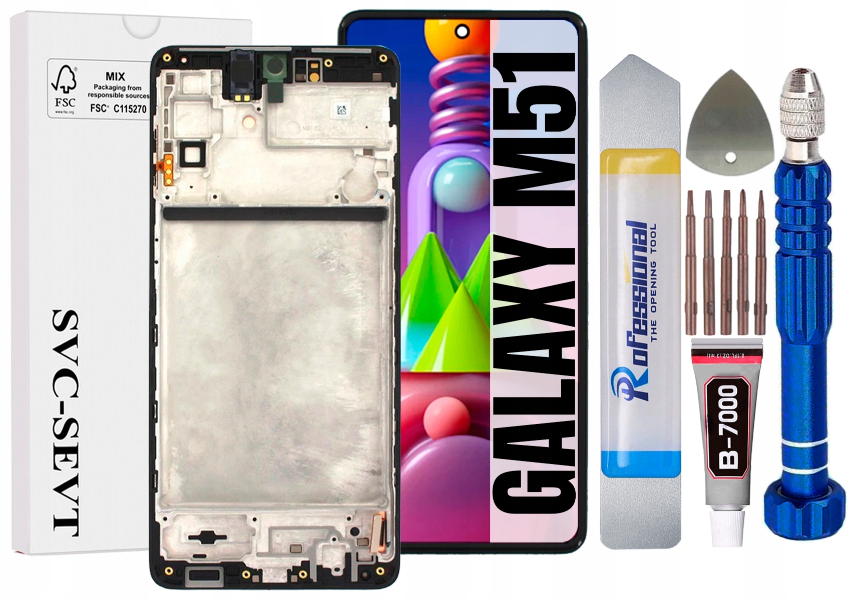 Displej Pro Samsung Galaxy M51 M515 Originál LCD Rámeček