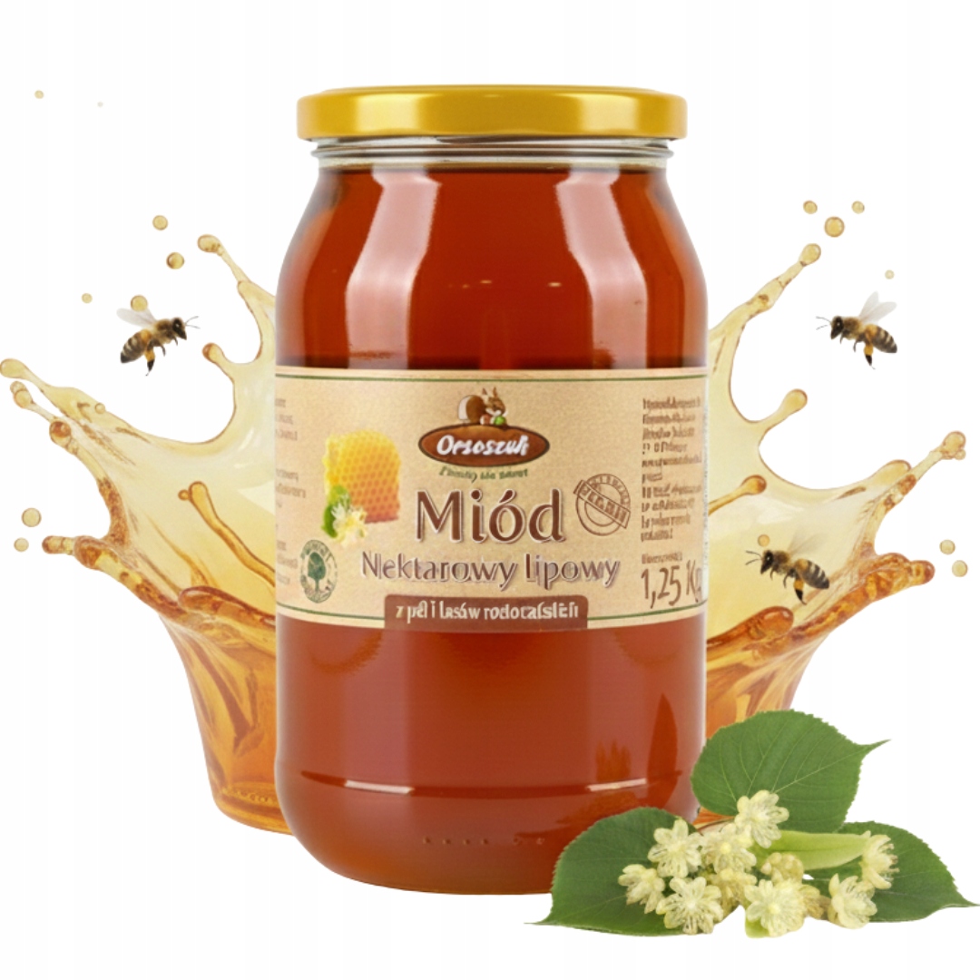 Lipový nektarový med Orzeszek 1,25 kg