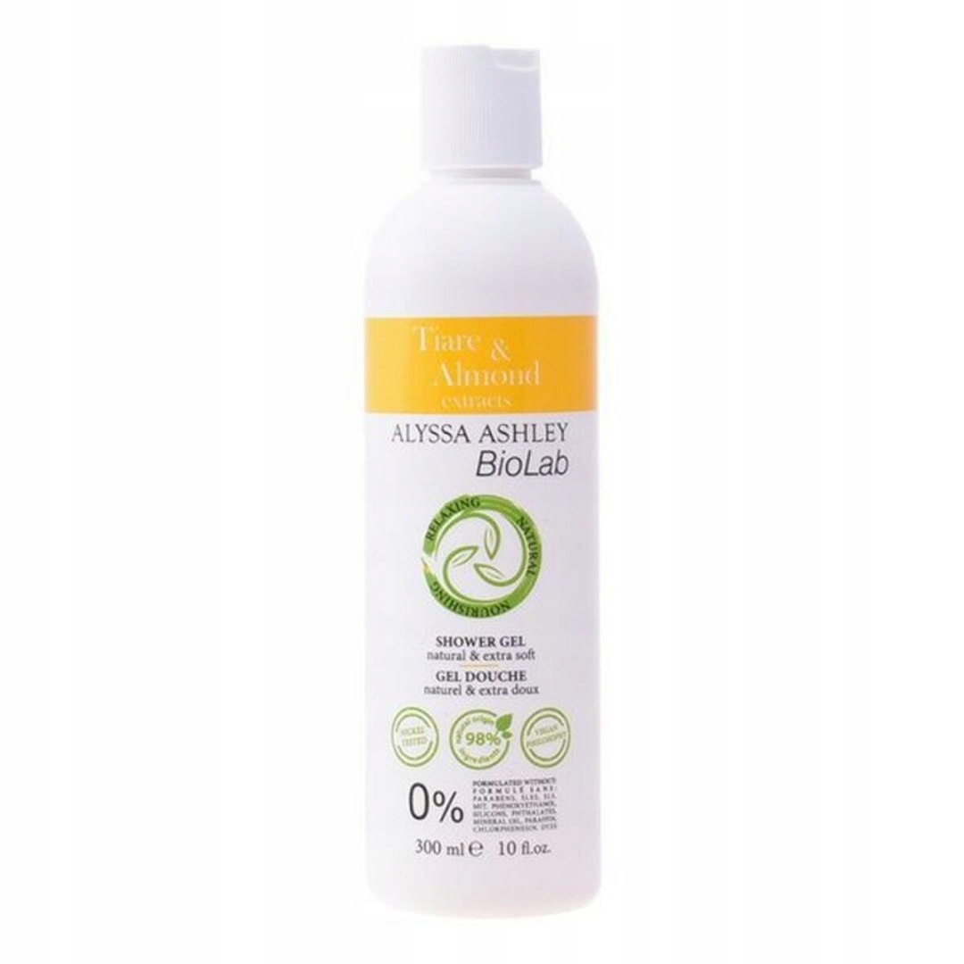 sprchový gel Alyssa Ashley Biolab Tiare & Almond (300 ml)