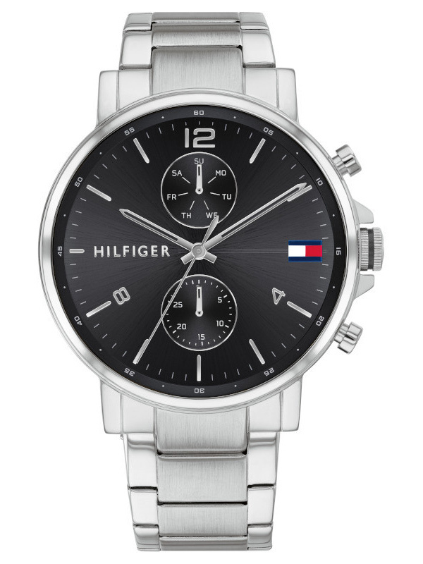 Pánské Hodinky Tommy Hilfiger 1710413 Stříbrná Datumovka 50 M Na Den Chlapců