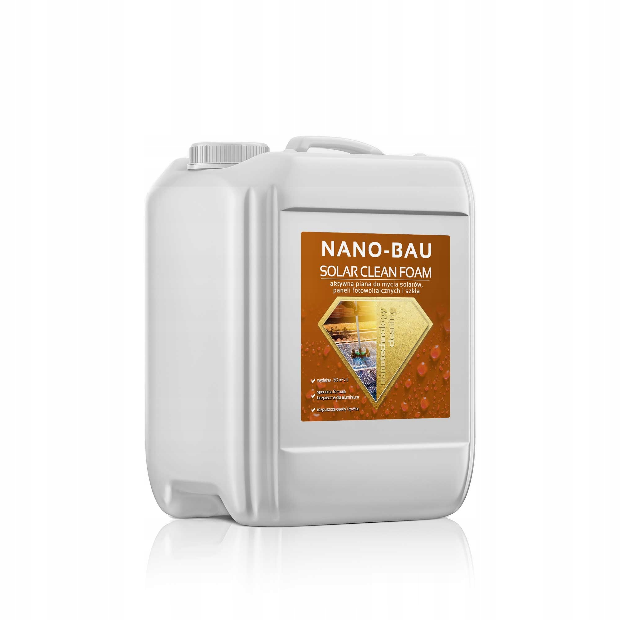 Aktivní pěna na mytí solárů Nano-Bau 10L