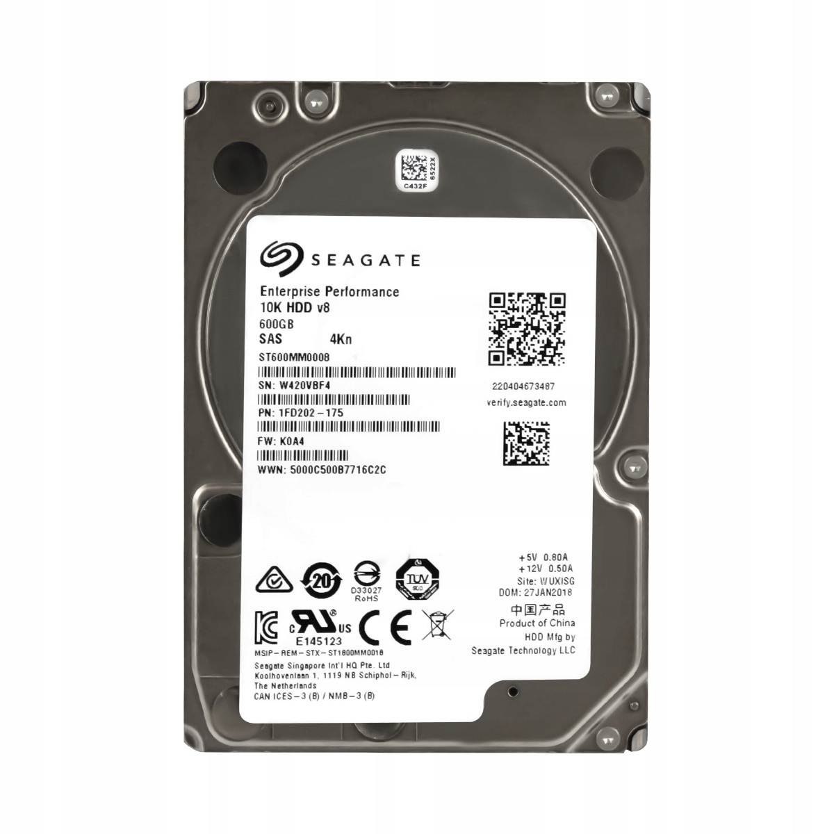 Seagate 600GB 10K 128MB SAS-3 2,5'' ST600MM0008