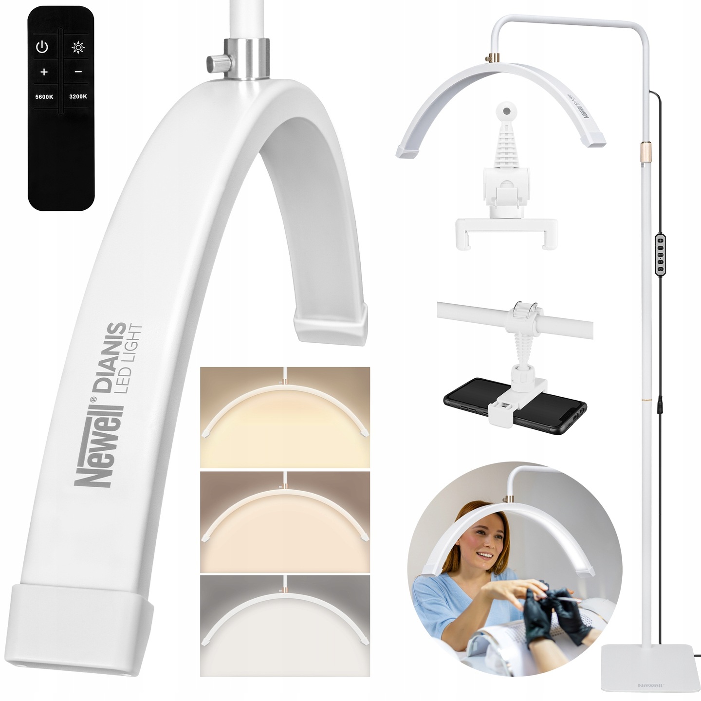 Led Kosmetická Lampa 40W Pro Prodlužování Řas Na Líčení 3000 7000K