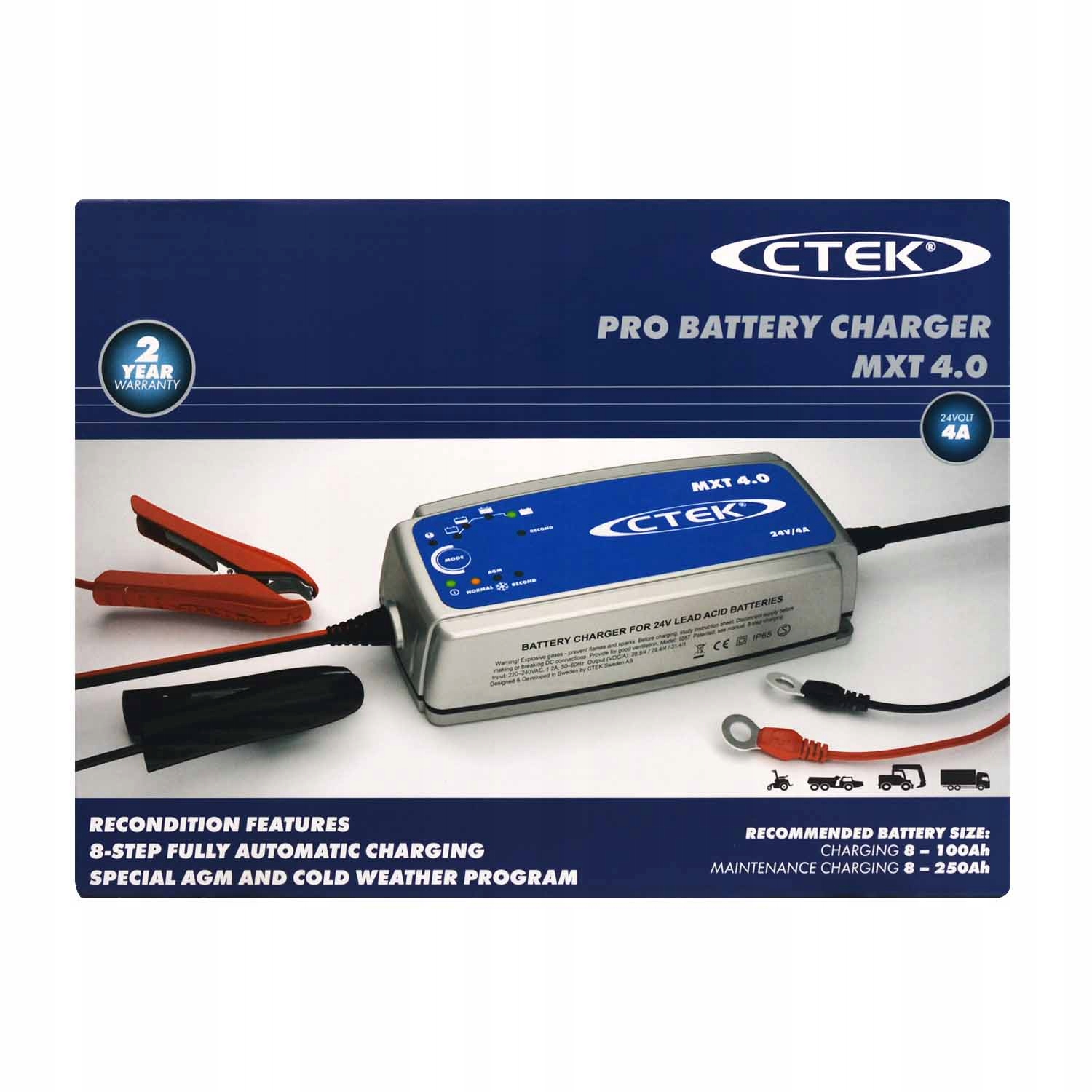 CTEK MXT4.0 56-733 mxt 4.0 24V Ładowarka Prof. EAN (GTIN) 7350009567336