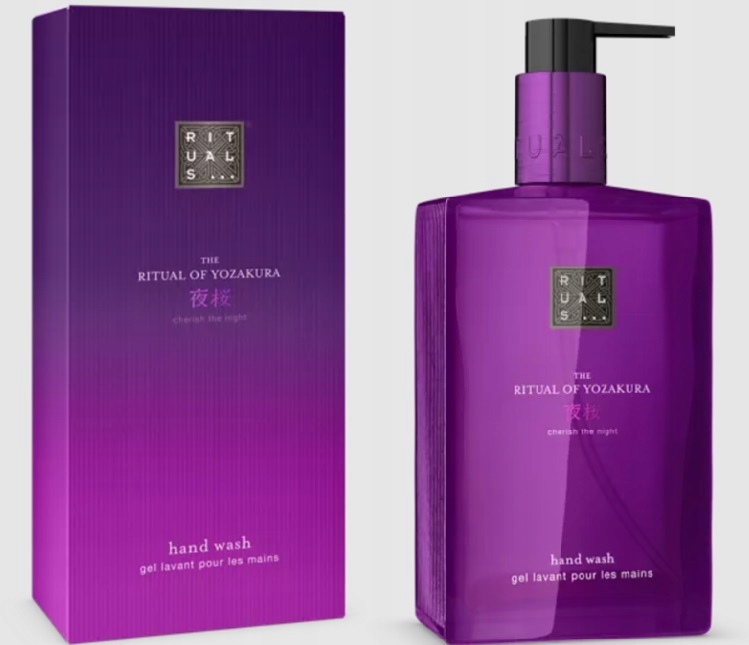 Rituals Yozakura Hand Wash Mydło Płyn do mycia rąk Szklany Dozownik 300ml
