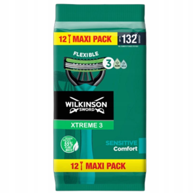 Wilkinson Sword Xtreme3 Sensitive Comfort Na Jedno Použití holicí strojky 1