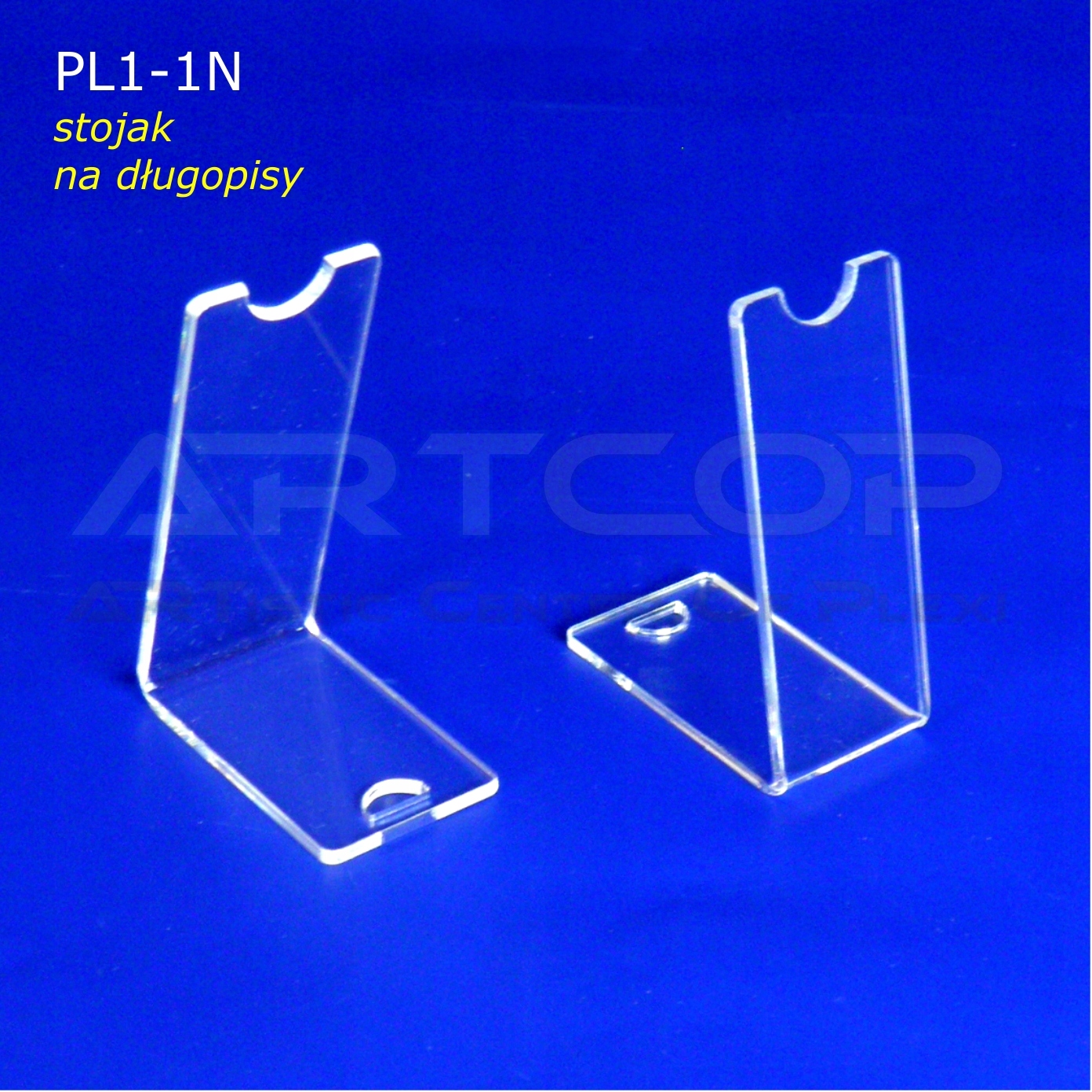 Podstawka PL1 na długopisy - pion Z PLEXI Kod producenta PL1-1N