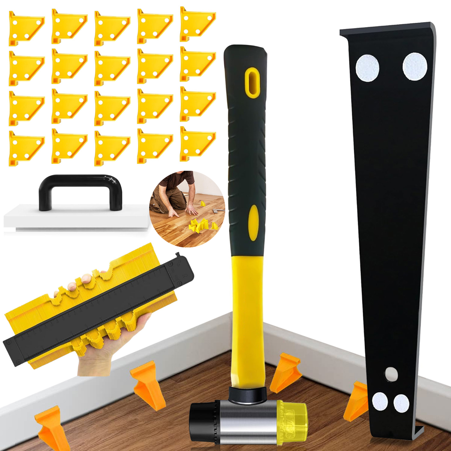 Podložky Pod Podlahy Klín Kladivo Montážní Sada Pro Podlahy Vysoká Kvalita