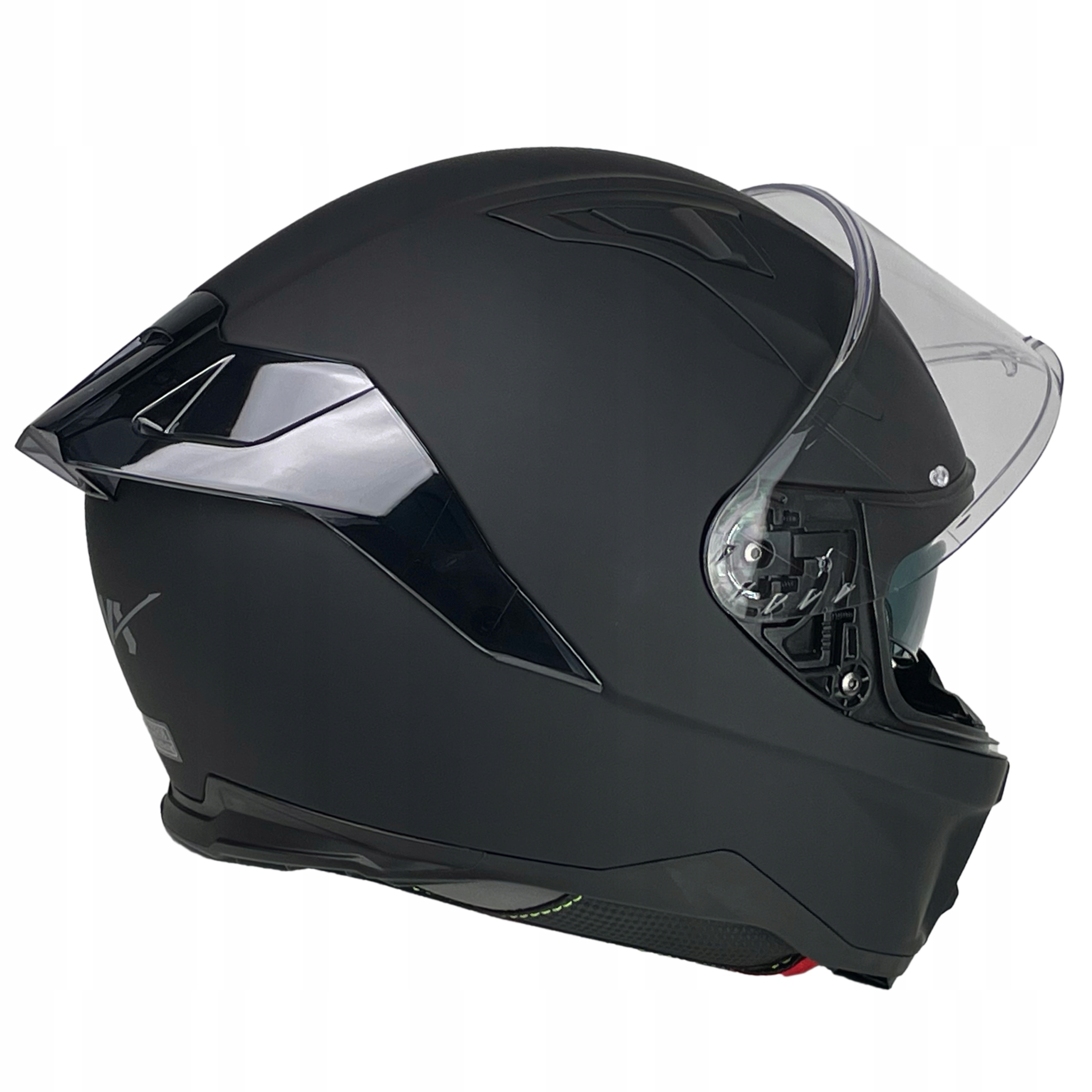 KASK MOTOCYKLOWY NX SPEED PINLOCK INTERKOM READY Z BLENDĄ r.L Model NX SPEED CZARNY L