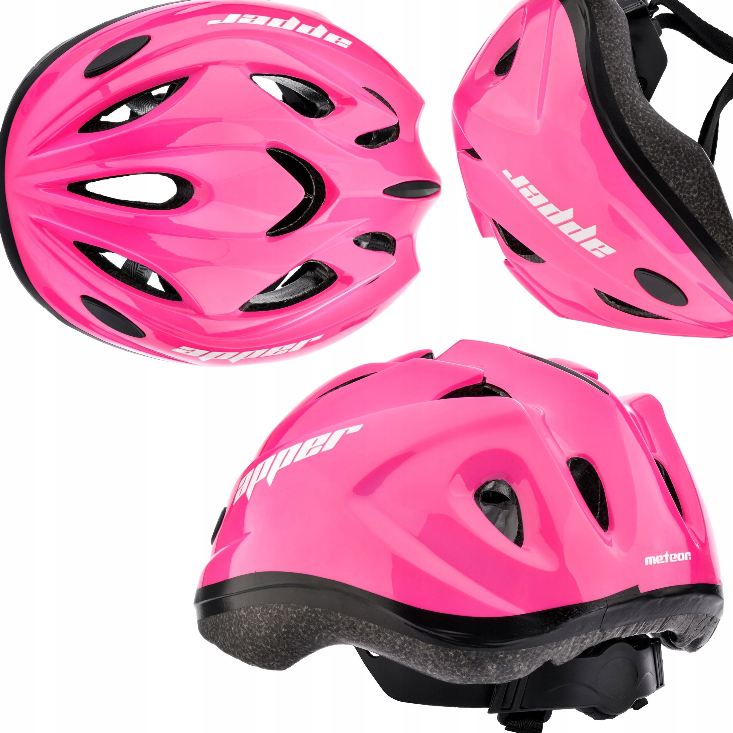 Kask Dziecięcy Meteor Apper KS07 S 48-52CM Różowy