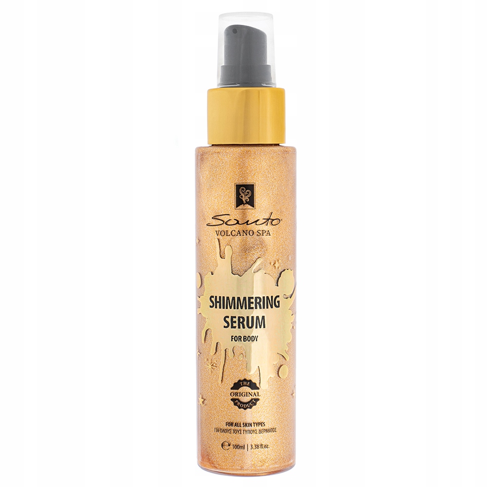 Rozjasňující tělové sérum I S částečkami I Na léto I Santo Volcano