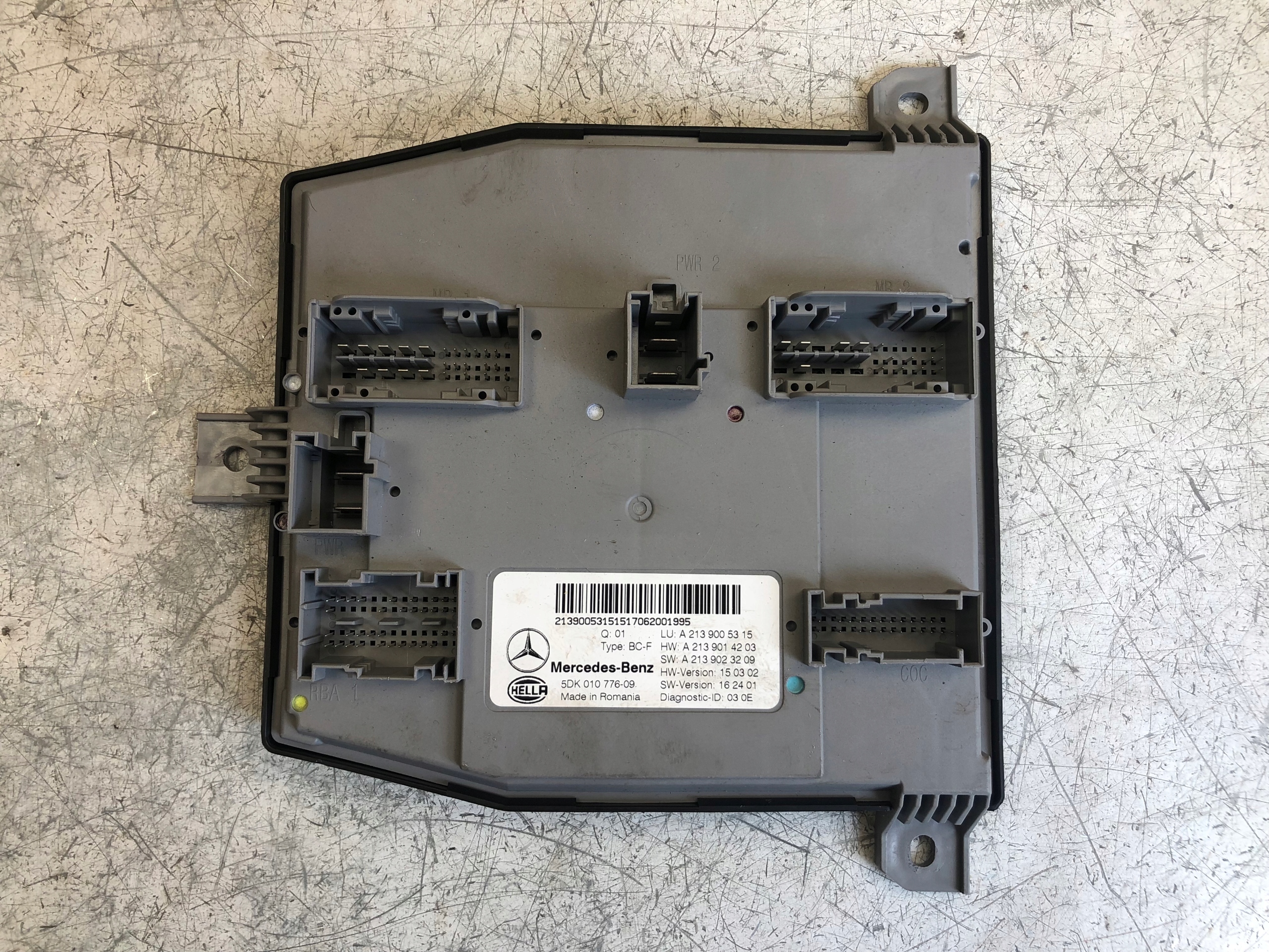 MERCEDES E W213 W238 module control unit A2139005315