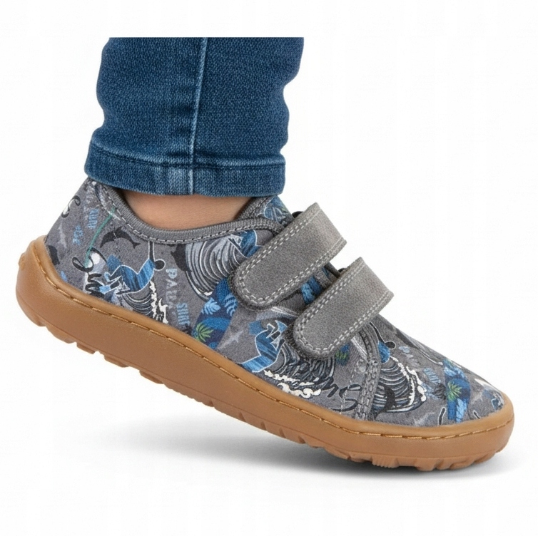 Kapcie buty Dziecięce Barefoot Froddo do Przedszkola G1700440-8 na rzepy 32