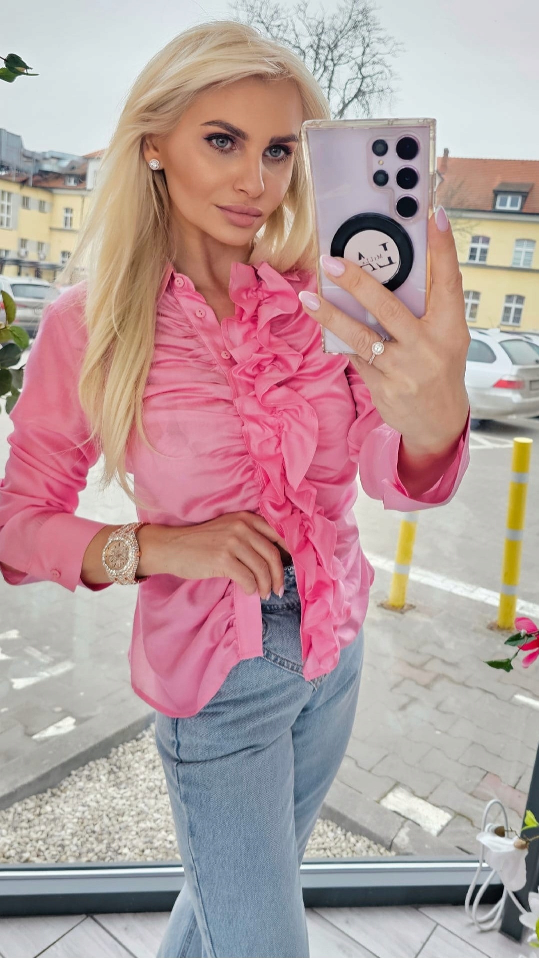 Košile Ronnie By o la la...! M Růžová