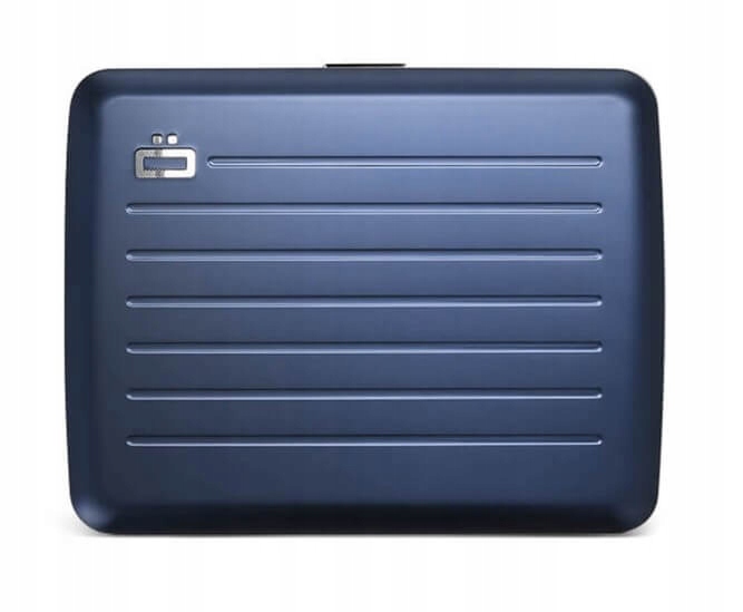 Cestovní hliníková peněženka Smart Case V2 Large navy blue Ogon Designs
