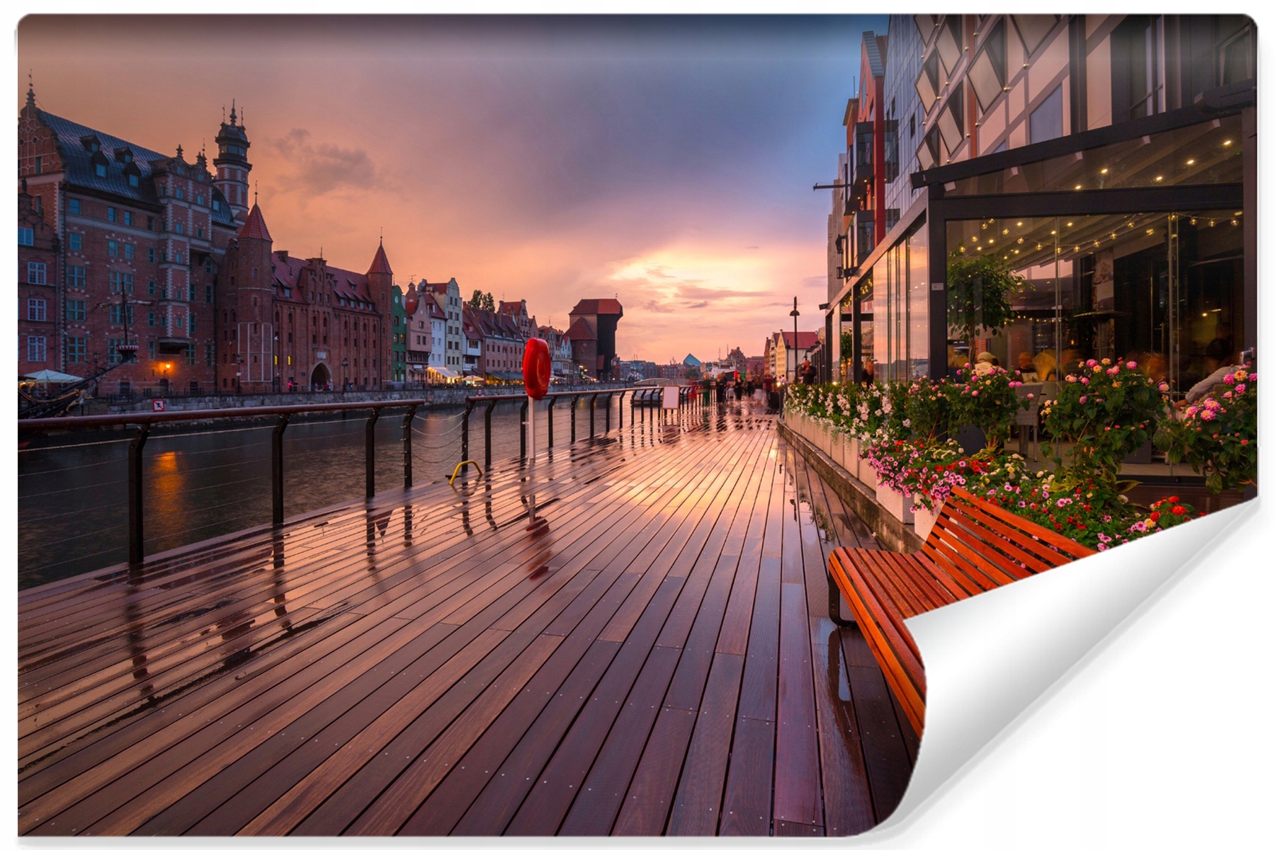 Fototapeta pro mládež město Gdaňsk řeka 180x120