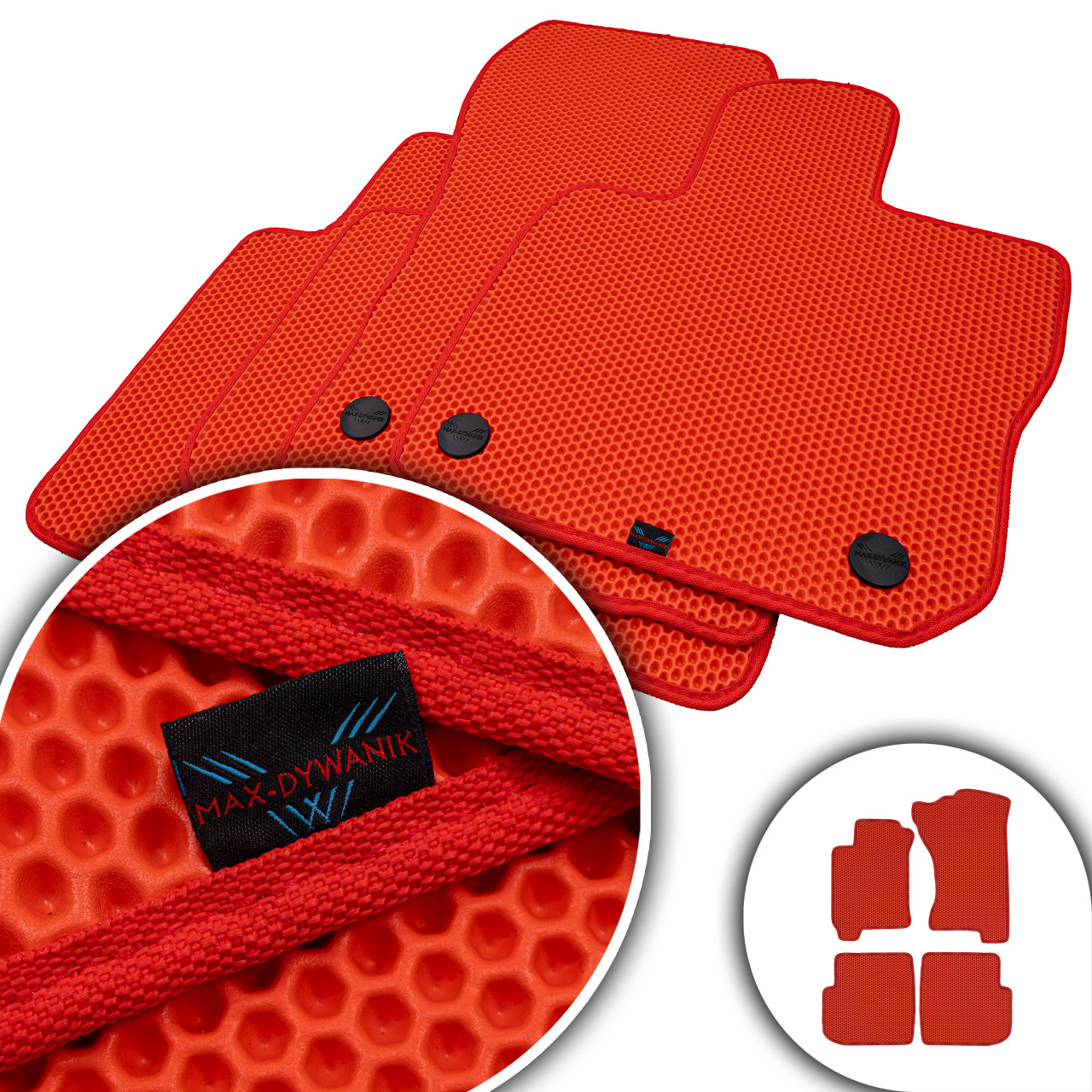 Subaru Forester I 1997-2002 Koberce Eva Eternity Červené Honey