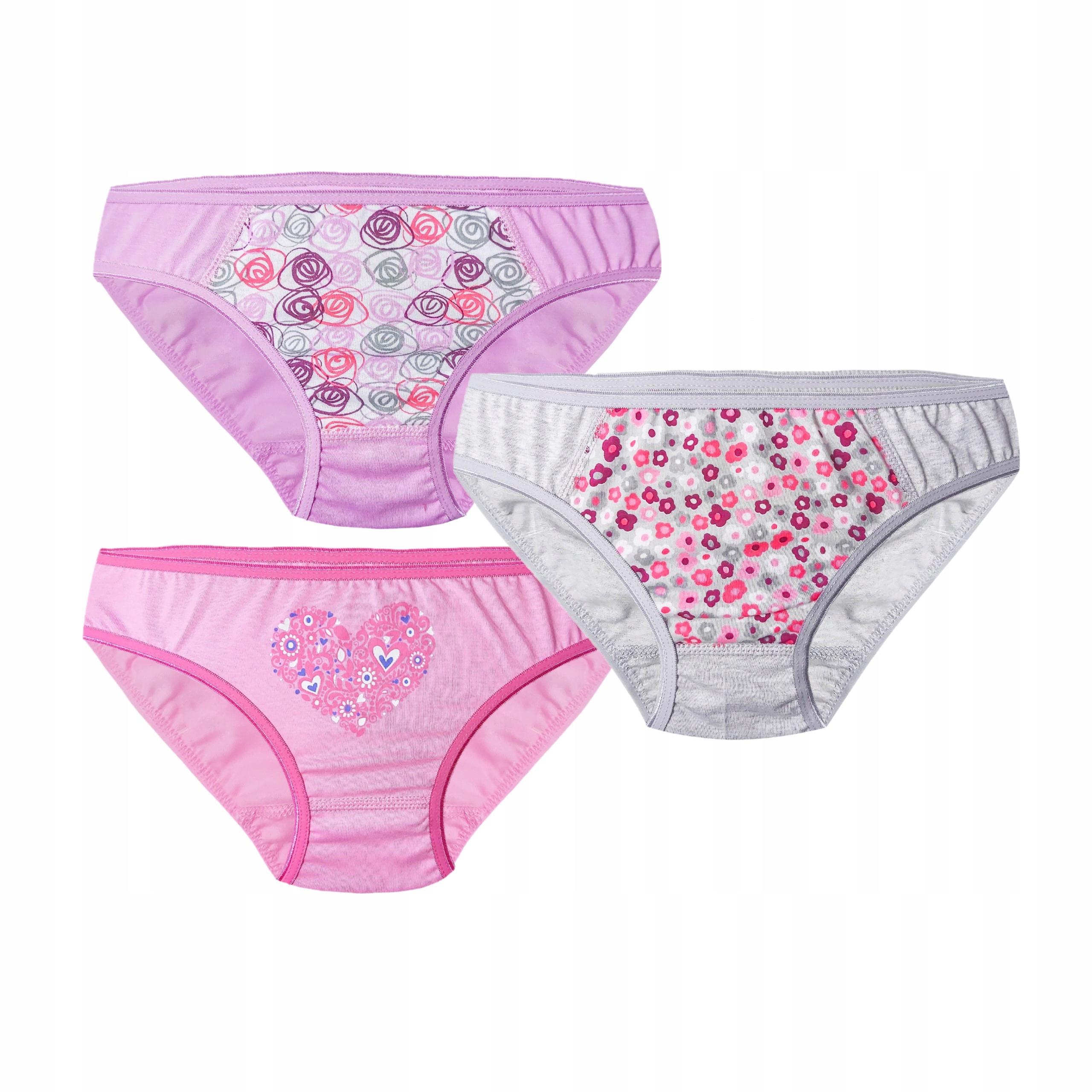 

Figi Majtki 3-PACK MIX Wzorów Dziewczęce Rozm. 128