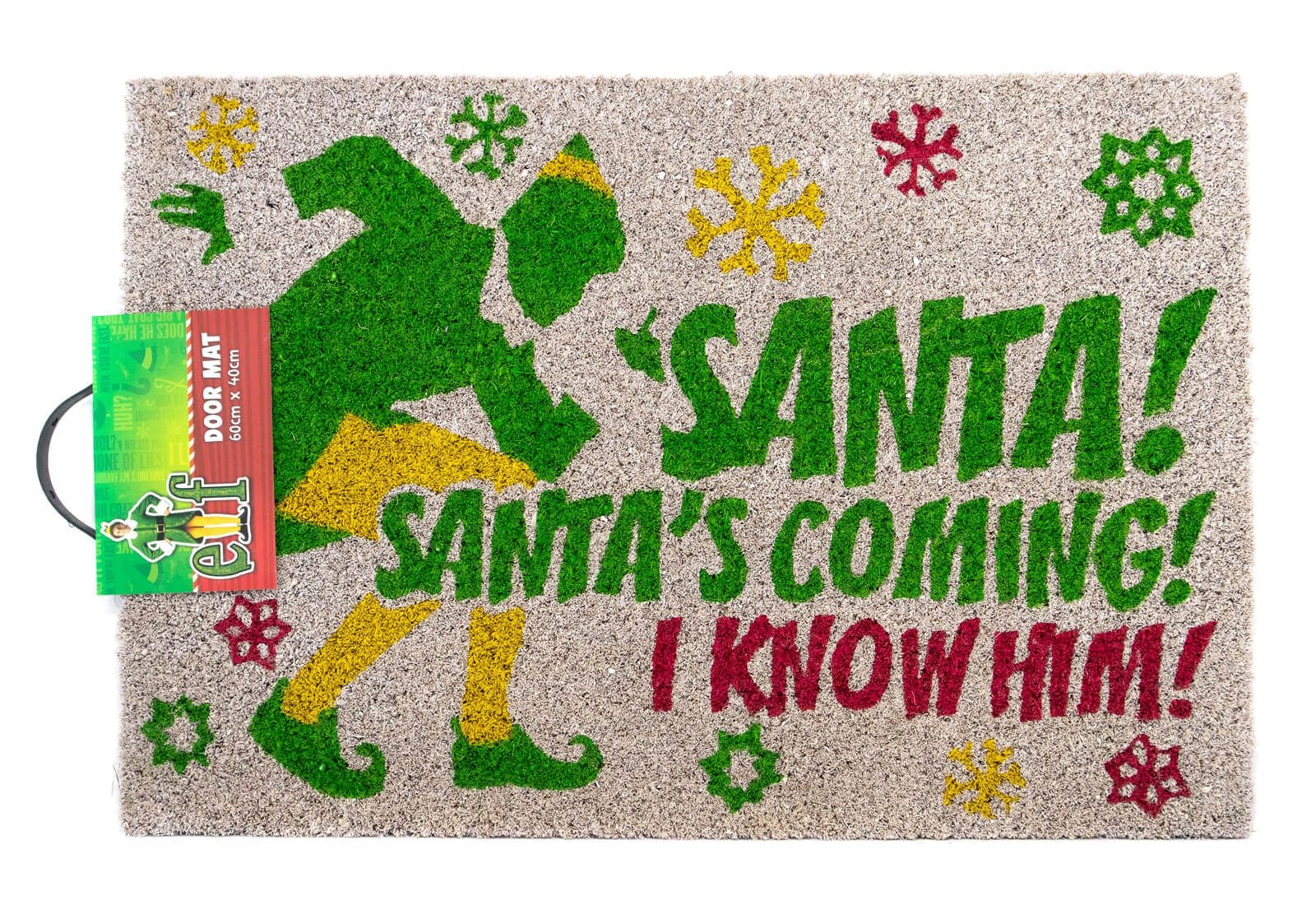 

Filmowa wycieraczka Elf Santa's Coming 60x40 cm