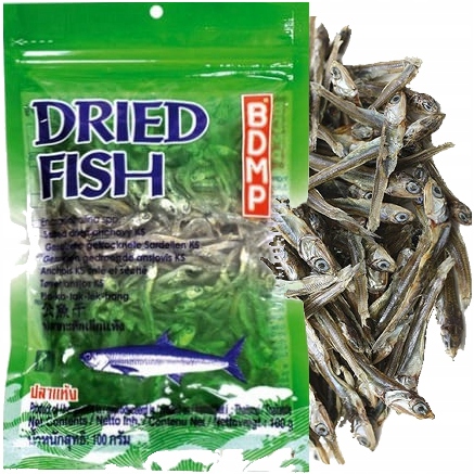 

Suszone Rybki Mini Sardele Tajskie Anchois 100g
