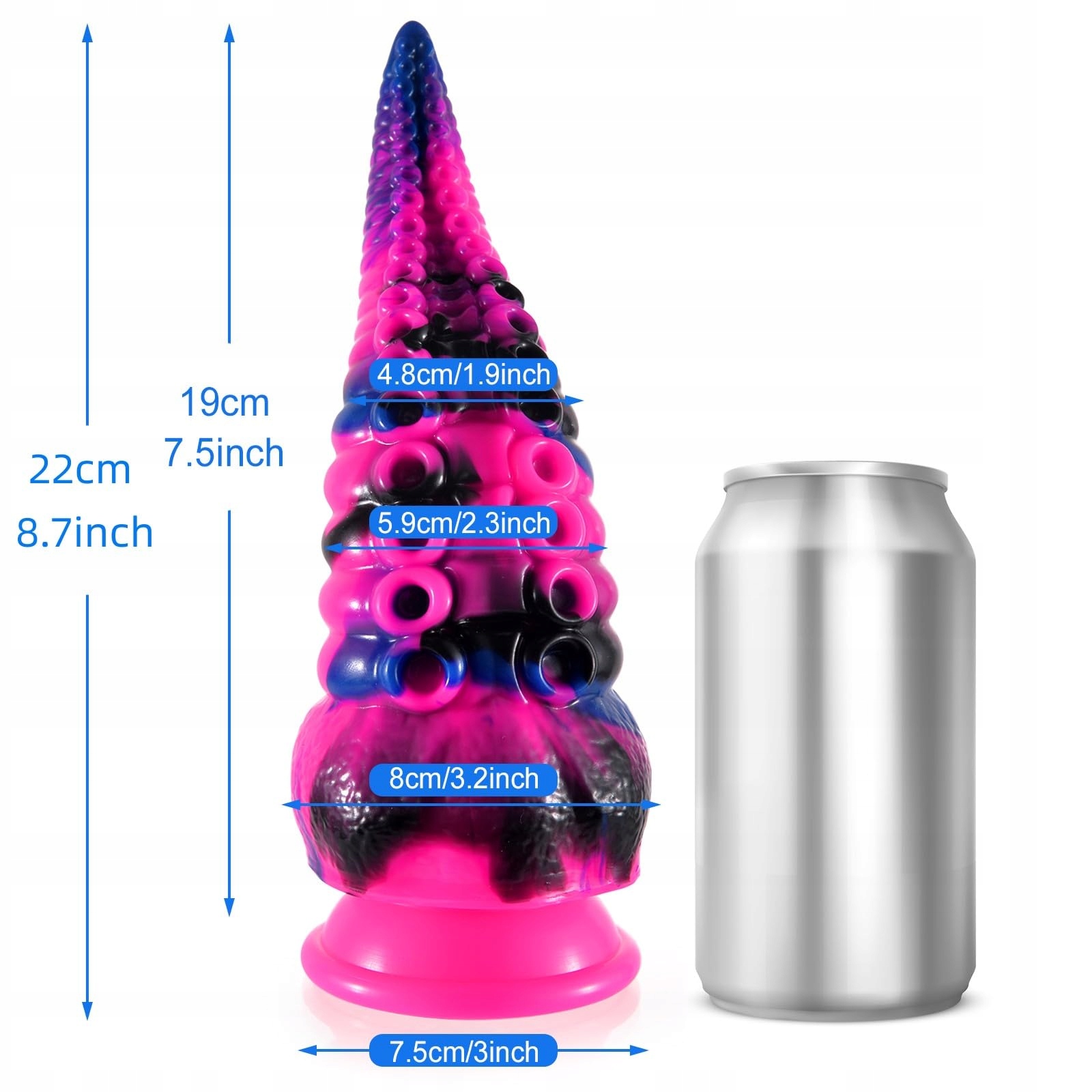 SHKANLA Realistyczny Dildo 22cm Silikonowy Fantasy Smok Z Przyssawką — miniatura 2