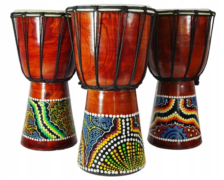 

Bębenek, Bęben Djembe Wys. 30cm Malowany