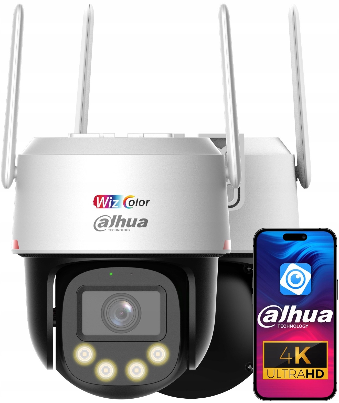Otočná kamera WiFi 4K Dahua P8F-PV 8MPx WizColor s Ai analýzou obrazu