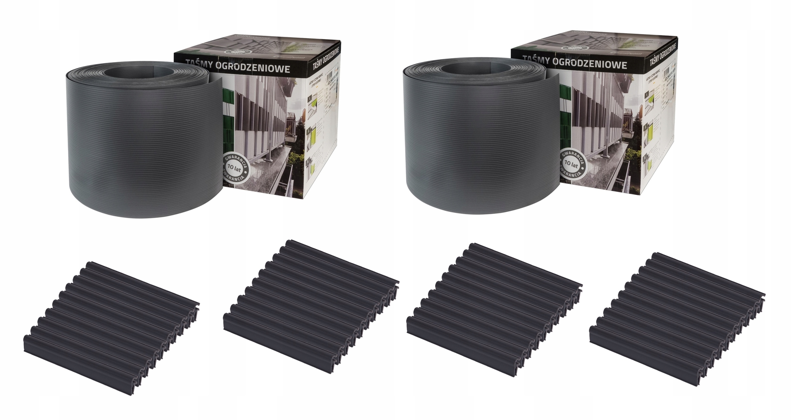 

Thermoplast Dwie Taśmy Smart Mat klipsy grafit
