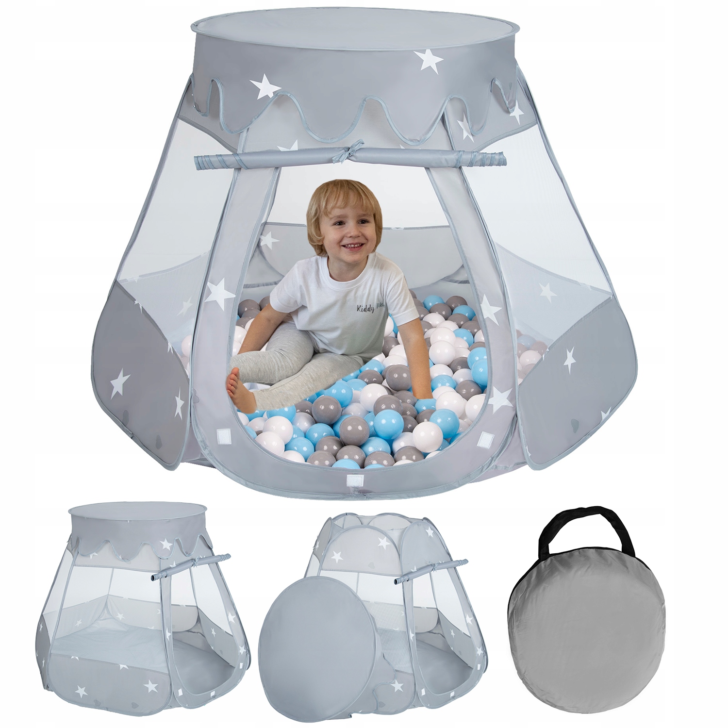 SELONIS NZ-100X NAMIOT SKŁADANY DOMEK ZAMEK DLA DZIECI 100 PIŁEK