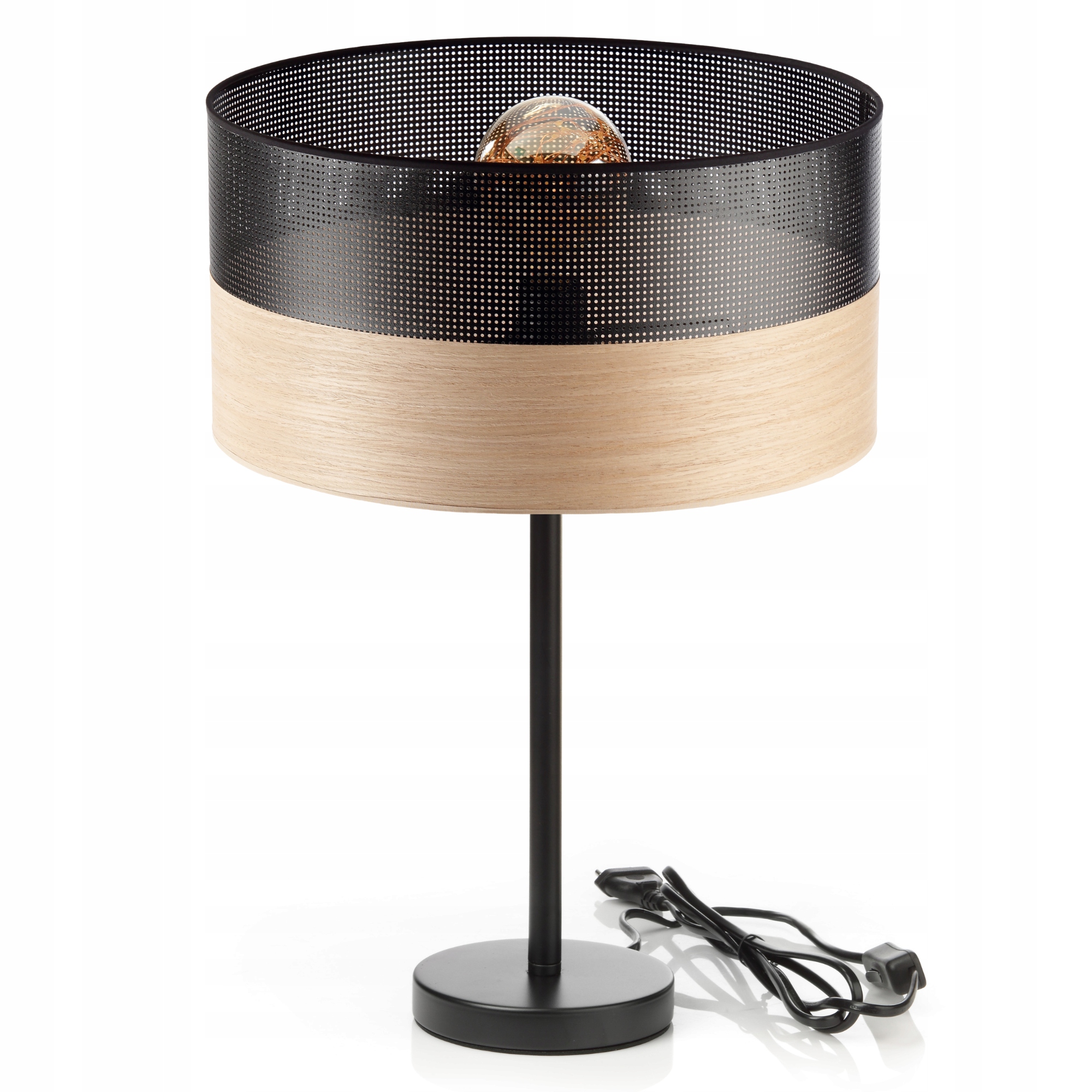 Noční Lampa Se Stínítkem A Dírkou Do Kanceláře E27 XL Velká, Pevná, Kovová