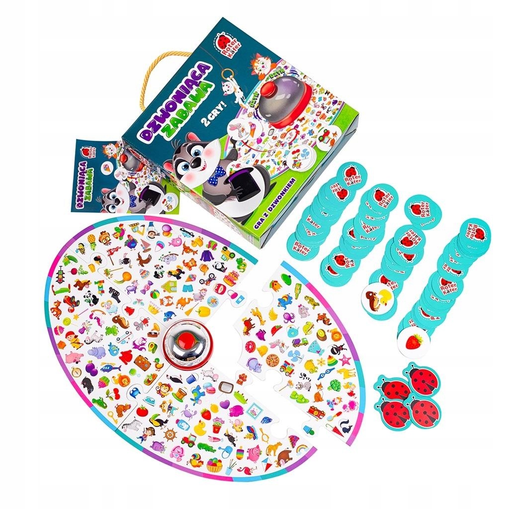 Planszówka Gra Rodzinna Planszowa Dla Dziecka 7 Lat Gra z dzwonkiem