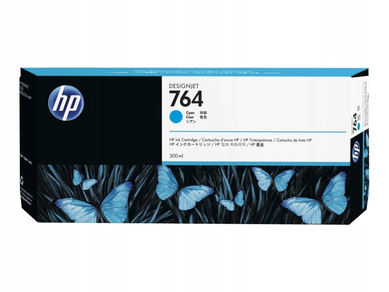 Atramentová náplň Hp 764 C1Q13A 300 ml Cyan T3500 Nová originálna