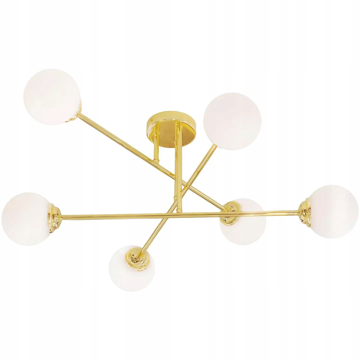 Led nástenná stropná lampa Závesné svietidlo Luster Guľôčky 6x E27 Zlatá