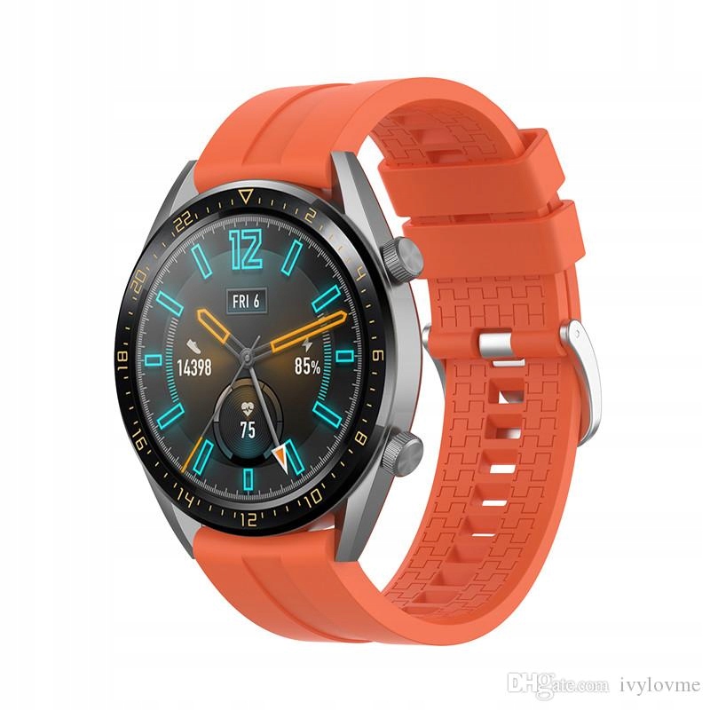 PASEK SILIKONOWY DO HUAWEI WATCH GT / GT 2 ORANGE Producent Inna