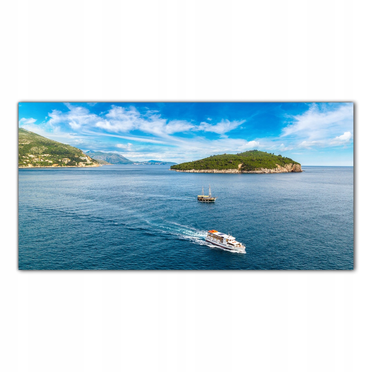 

Hartowany Obraz Szklany Statek Ocean Wyspa 100x50