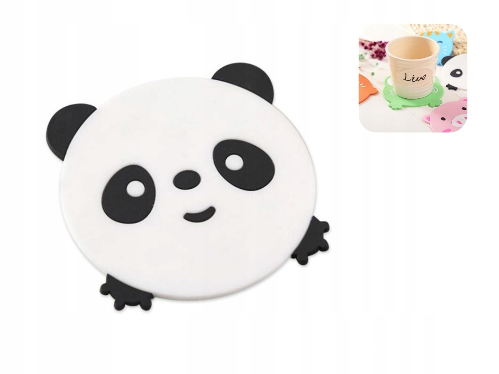 

Silikonowa podkładka pod kubek dla dzieci panda