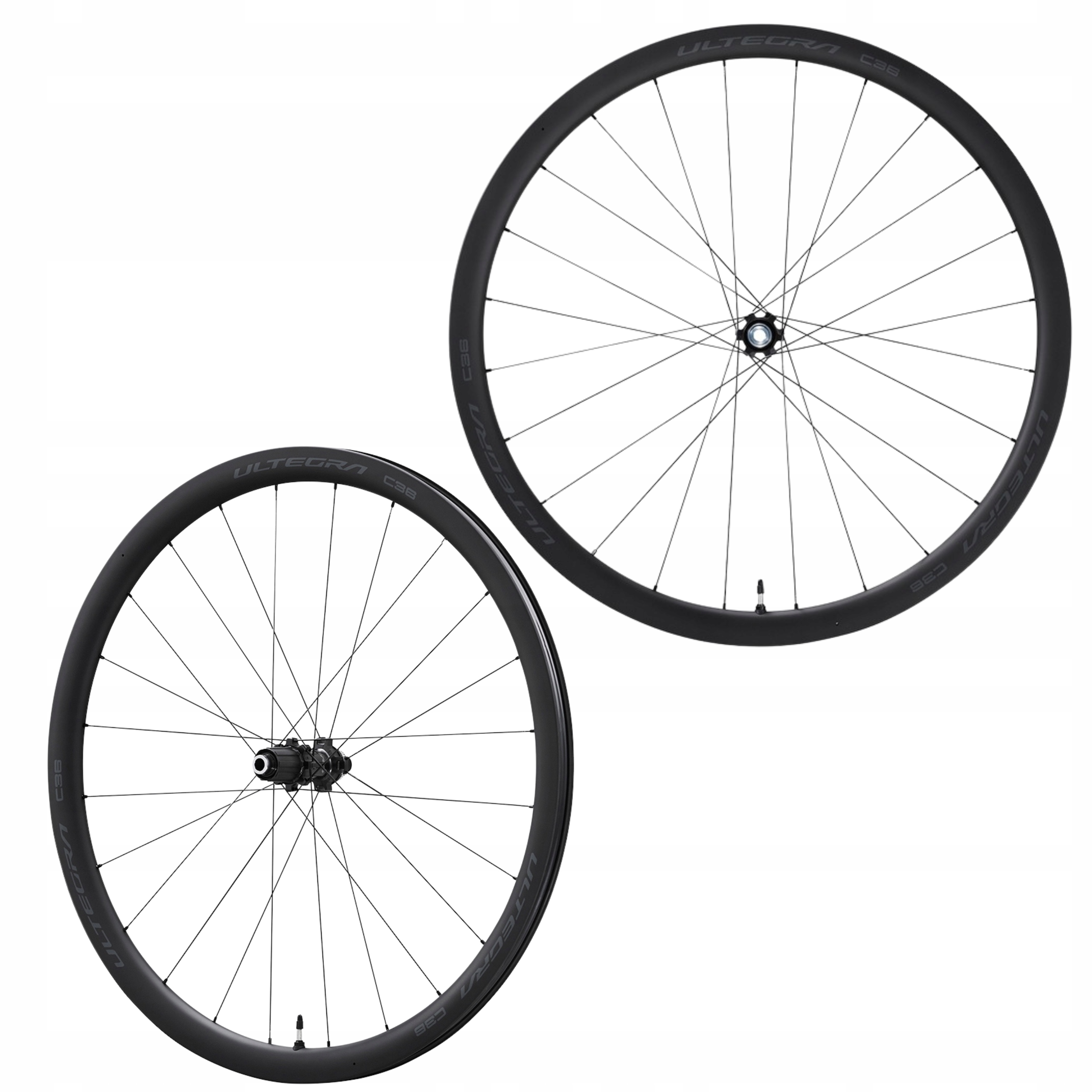 Zestaw Kół Karbonowych Szosowych Shimano Ultegra R8170-C36 36 mm Przód Tył