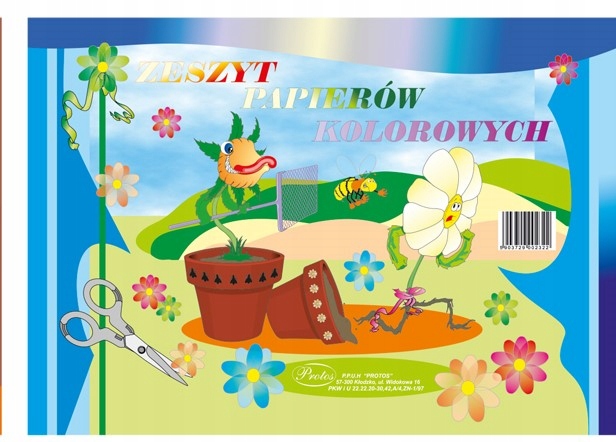 Wycinanka A4 Protos 8 arkuszy 0 g/m² Marka Protos