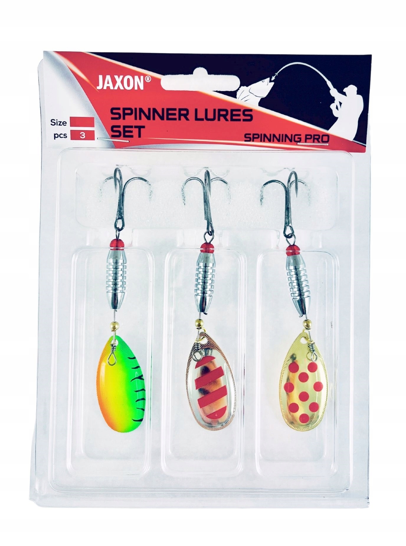 Zestaw Błystka Obrotowa Jaxon Holo Uran Obrotówka roz.4 12g