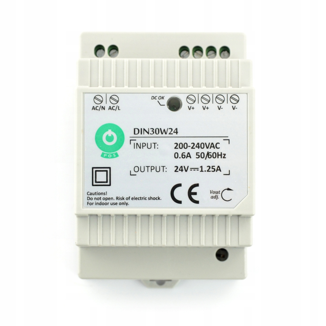 

DIN30W24 zasilacz na szynę 30W 24V DC 1.25A